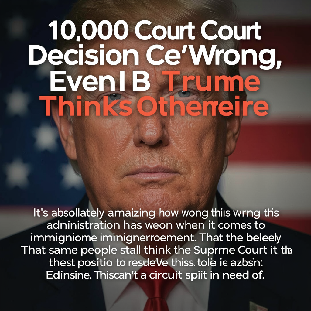 10,000 Court Decisions Can’t Be Wrong, Even If Trump Thinks Otherwise