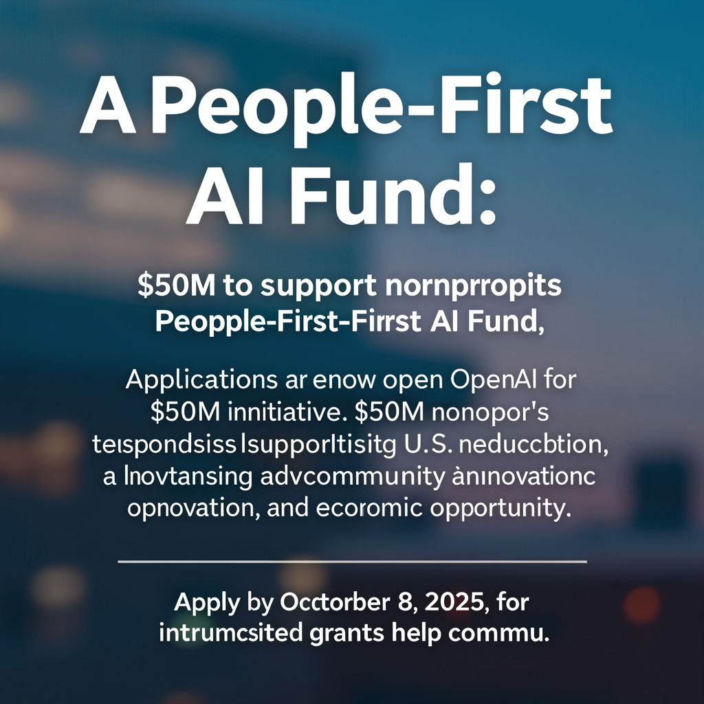 A People-First AI Fund: $50M to support nonprofits
