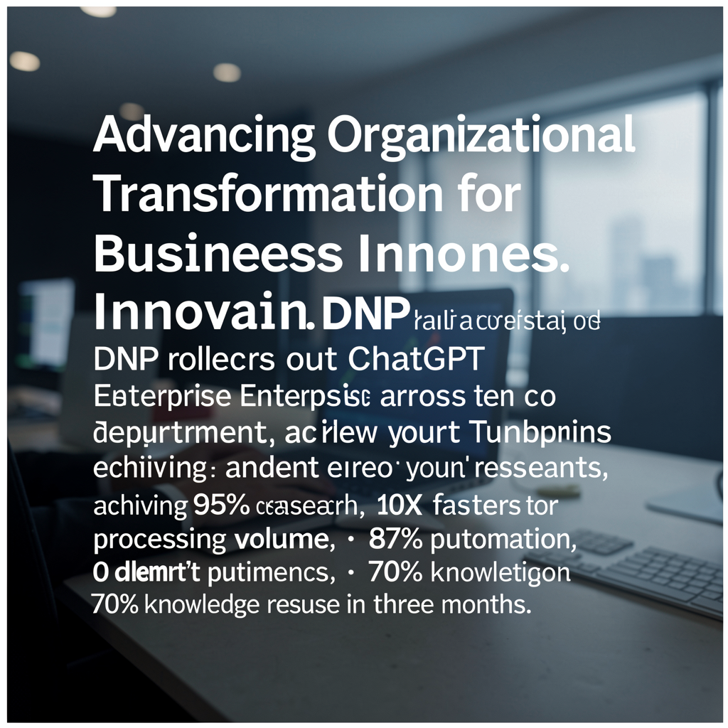 Advancing organizational transformation for business innovation