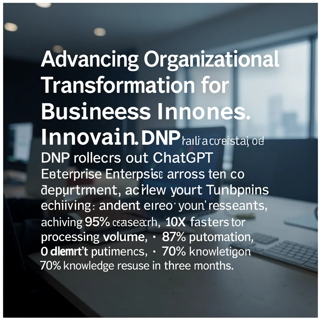 Advancing organizational transformation for business innovation
