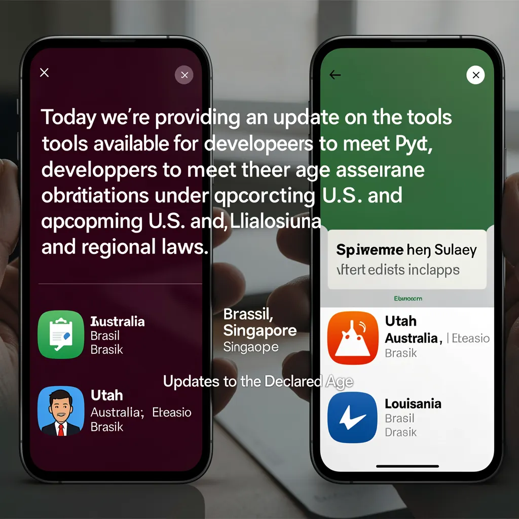 Age requirements for apps distributed in Brazil, Australia, Singapore, Utah, and Louisiana