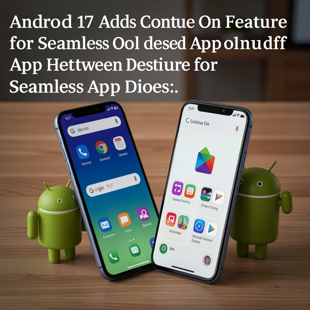 Android 17 Adds Continue On Feature for Seamless App Handoff Between Devices