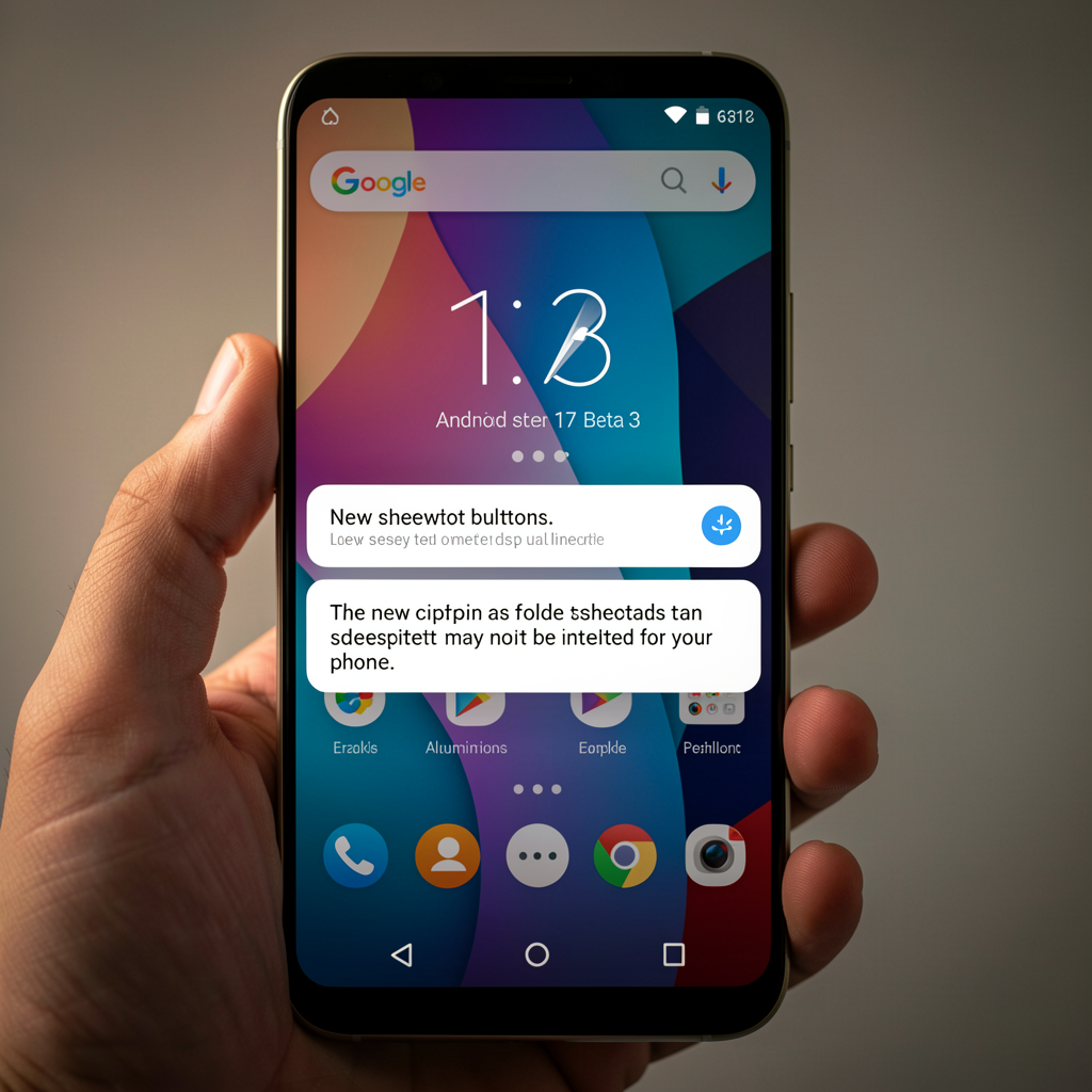 Android 17 QPR1 Beta 3 reveals new screenshot buttons, likely for Aluminium OS