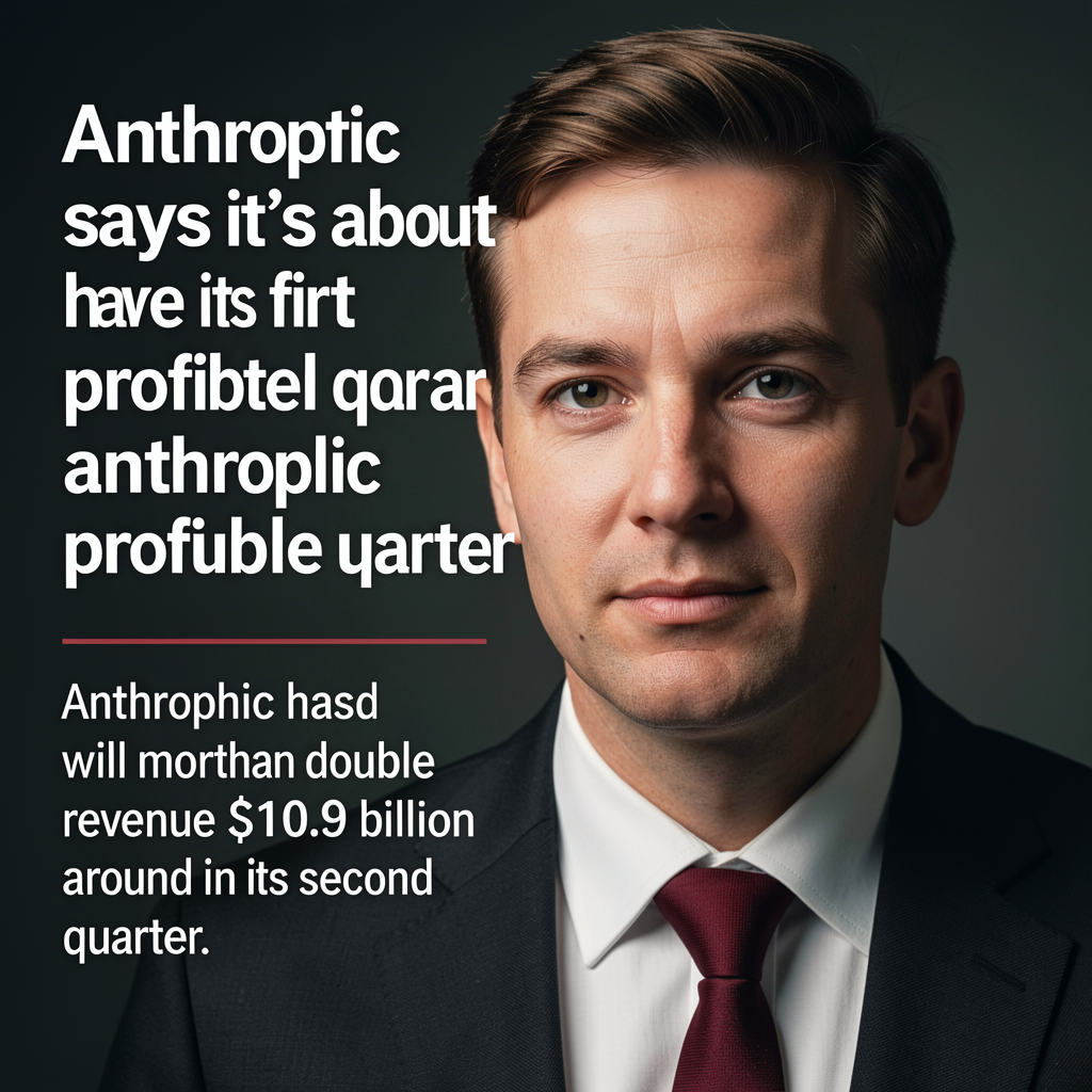 Anthropic says it’s about to have its first profitable quarter