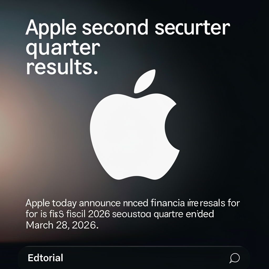 Apple reports second quarter results