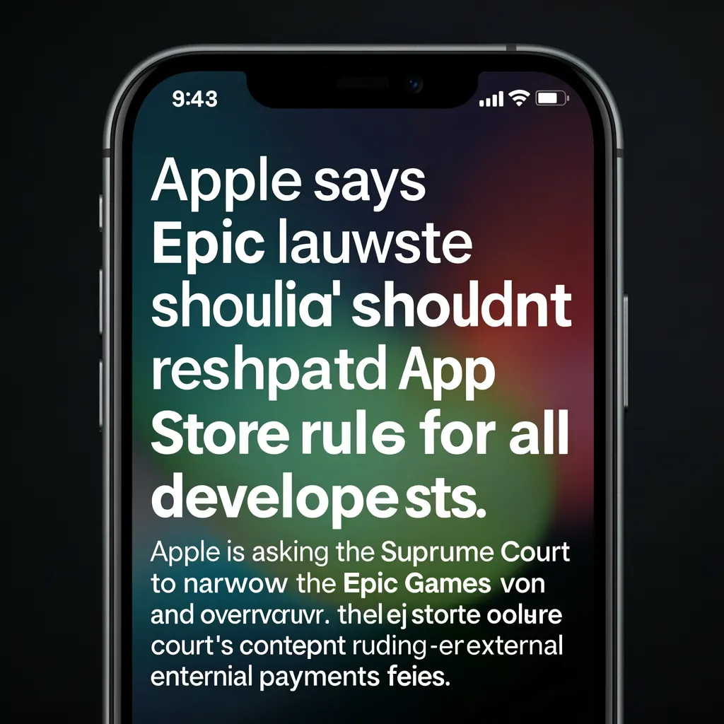 Apple says Epic lawsuit shouldn’t reshape App Store rules for all developers