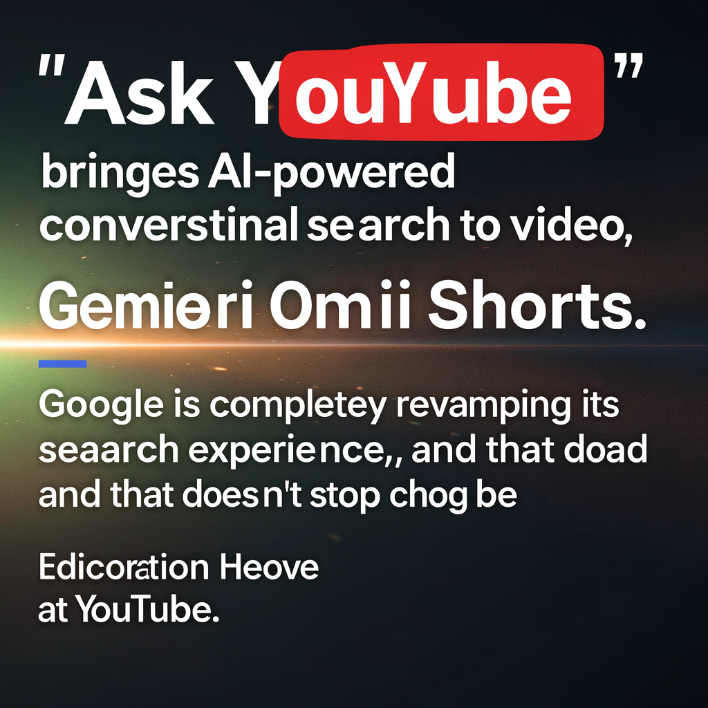 ‘Ask YouTube’ brings AI-powered conversational search to video, adds Gemini Omni to Shorts