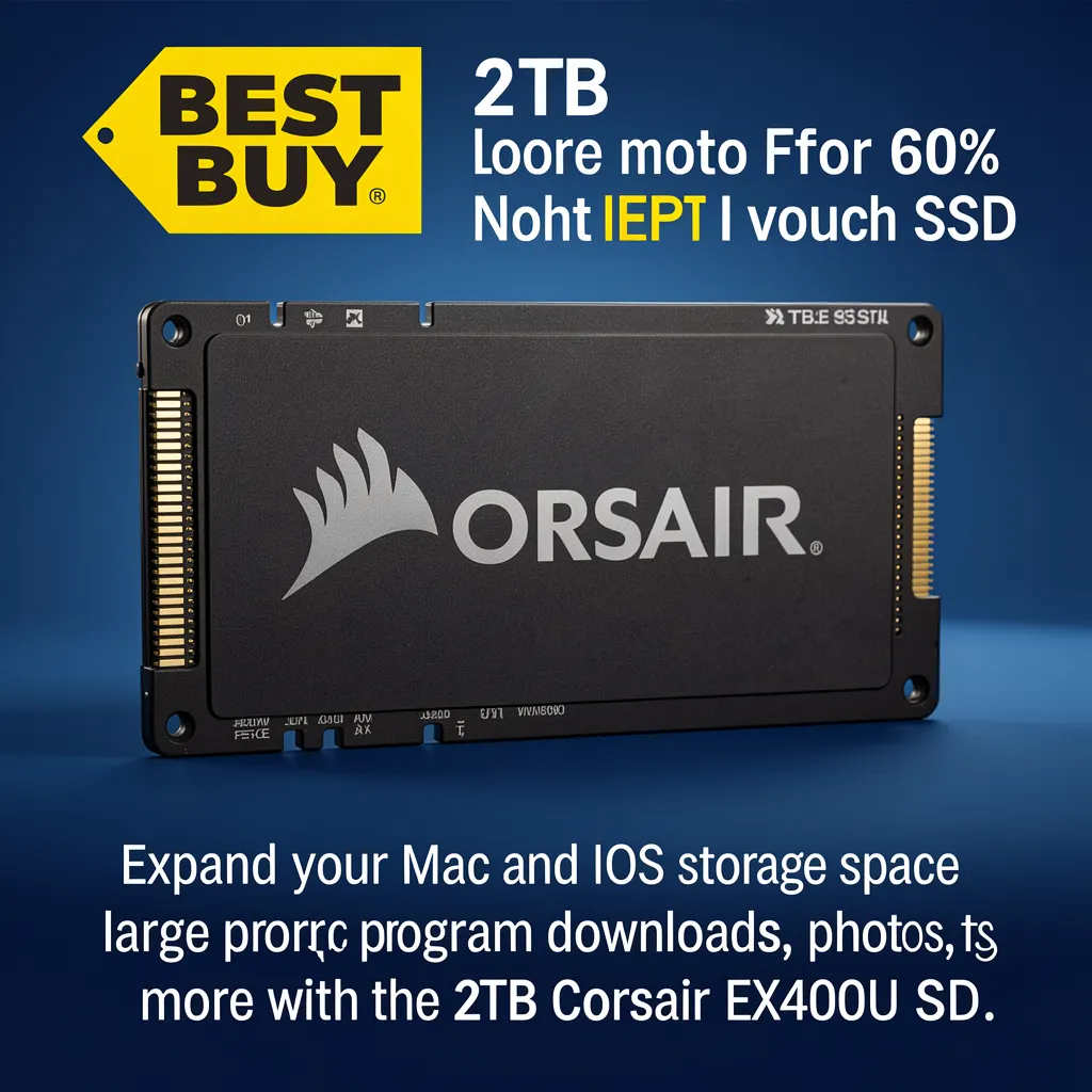 Best Buy is selling this 2TB Corsair SSD for over 60% off right now - and I vouch for it