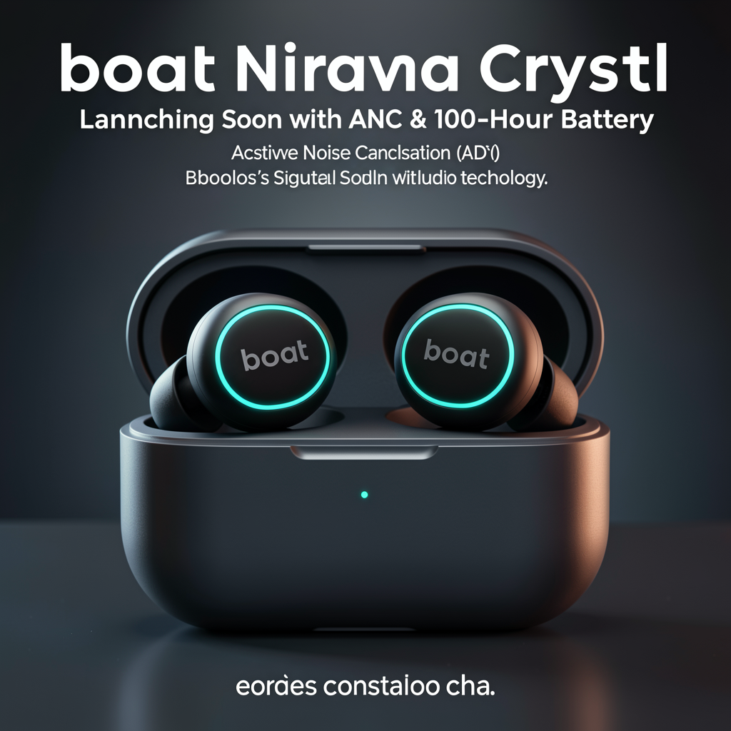 boAt Nirvana Crystl Earbuds Launching Soon with ANC & 100-Hour Battery
