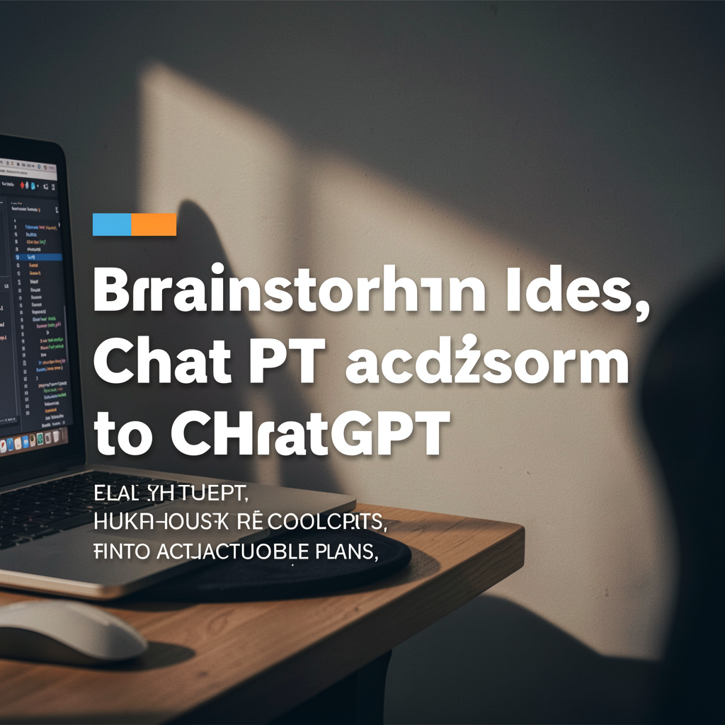Brainstorming with ChatGPT