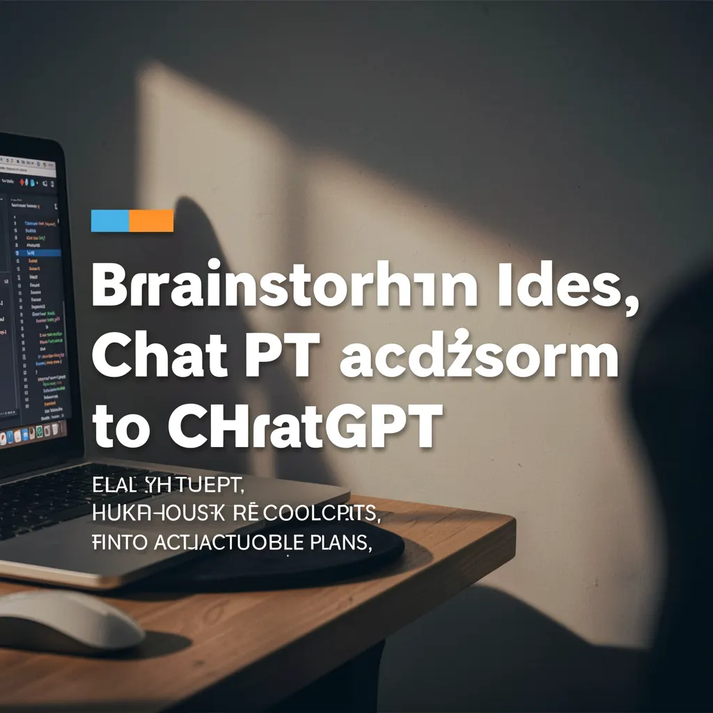 Brainstorming with ChatGPT