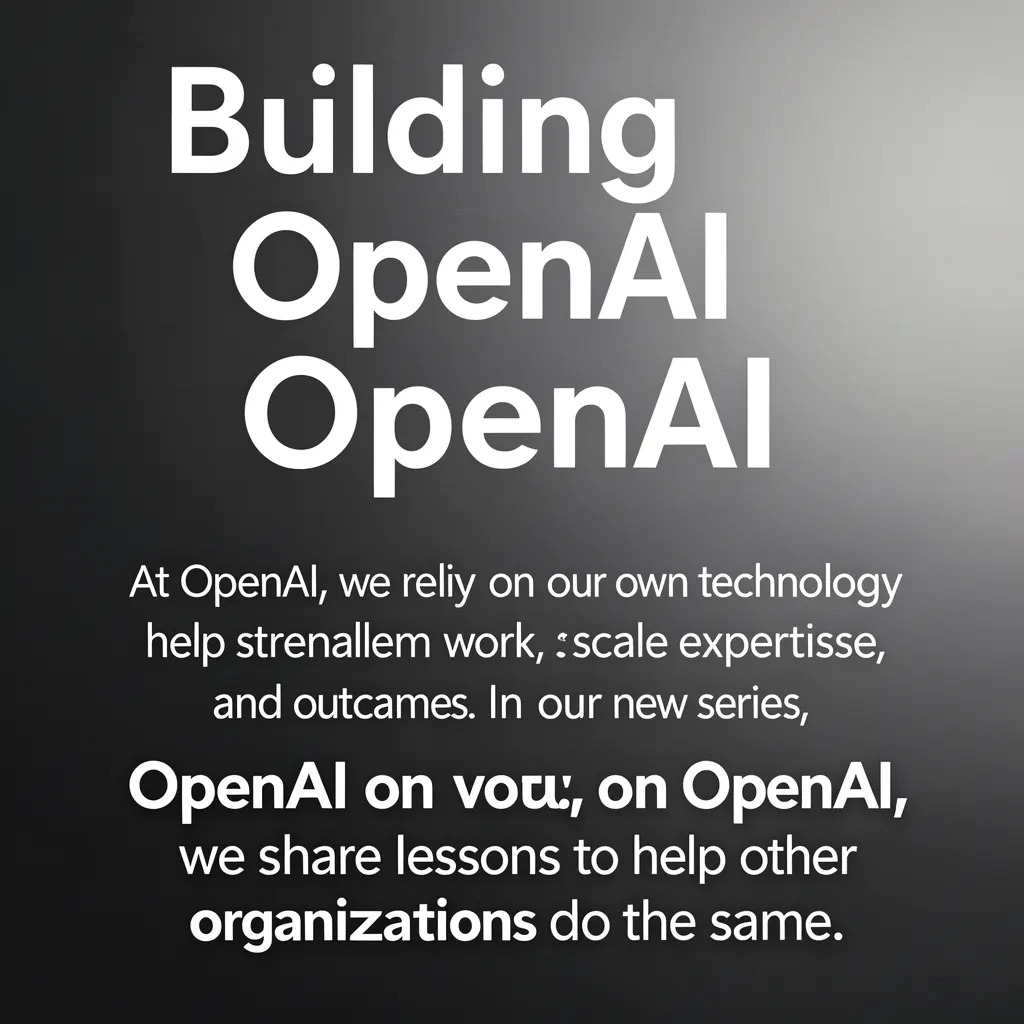 Building OpenAI with OpenAI