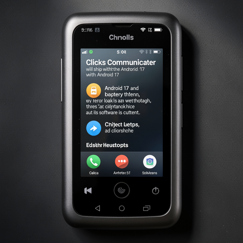 Clicks Communicator will ship with Android 17 and a bigger battery than we thought