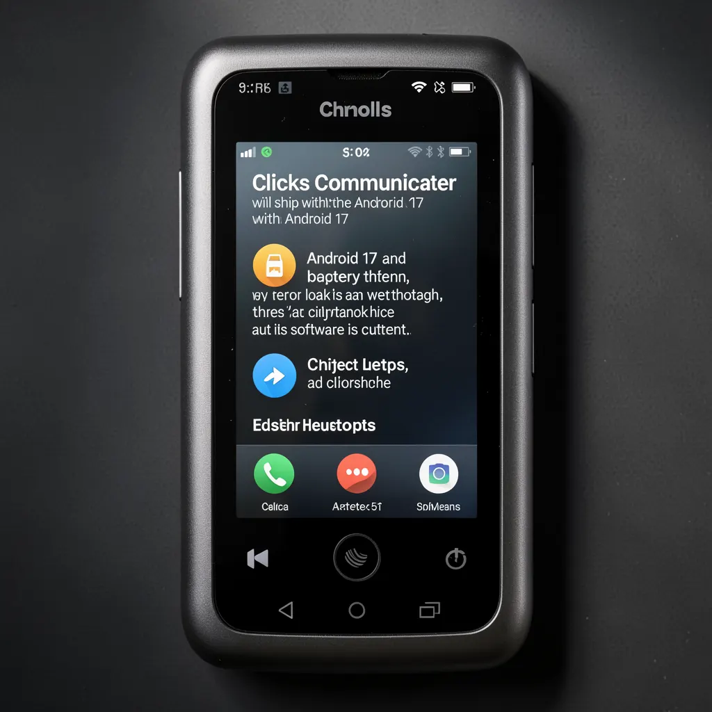 Clicks Communicator will ship with Android 17 and a bigger battery than we thought