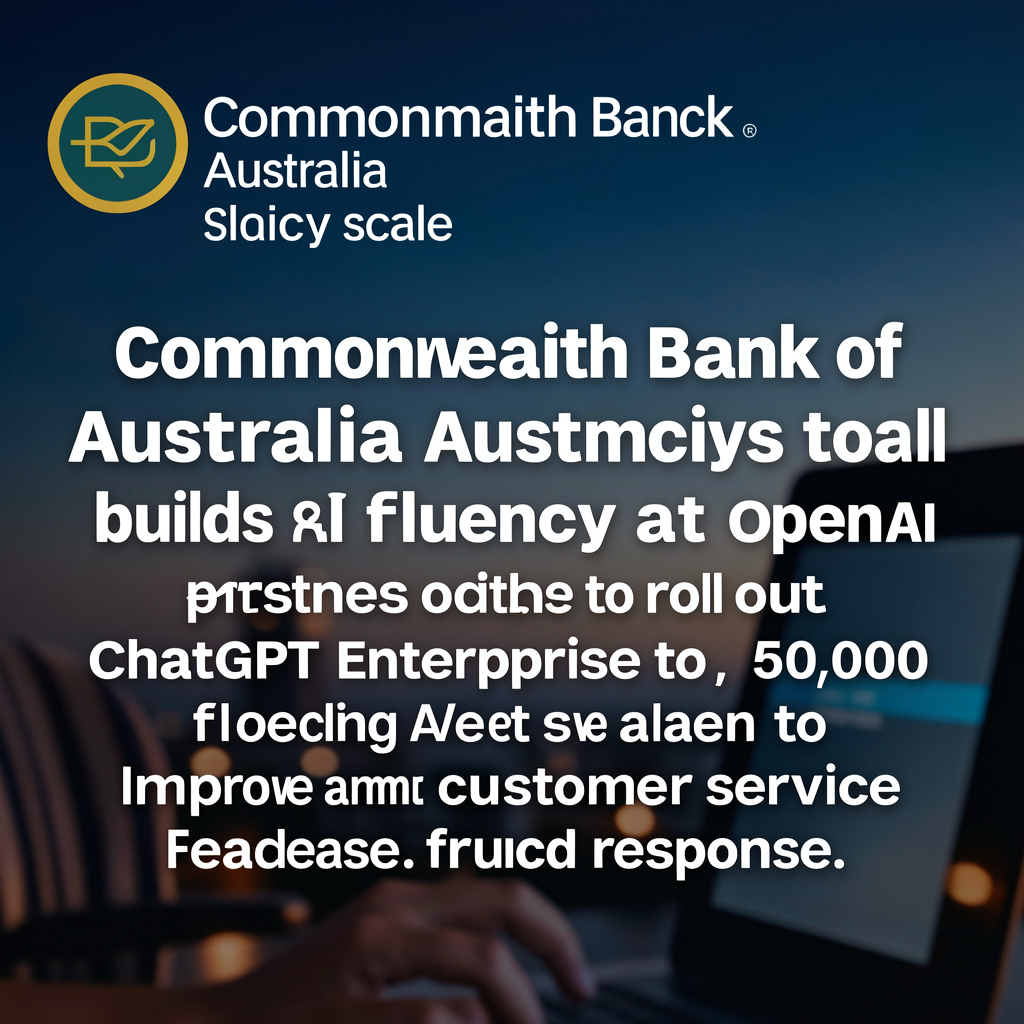 Commonwealth Bank of Australia builds AI fluency at scale