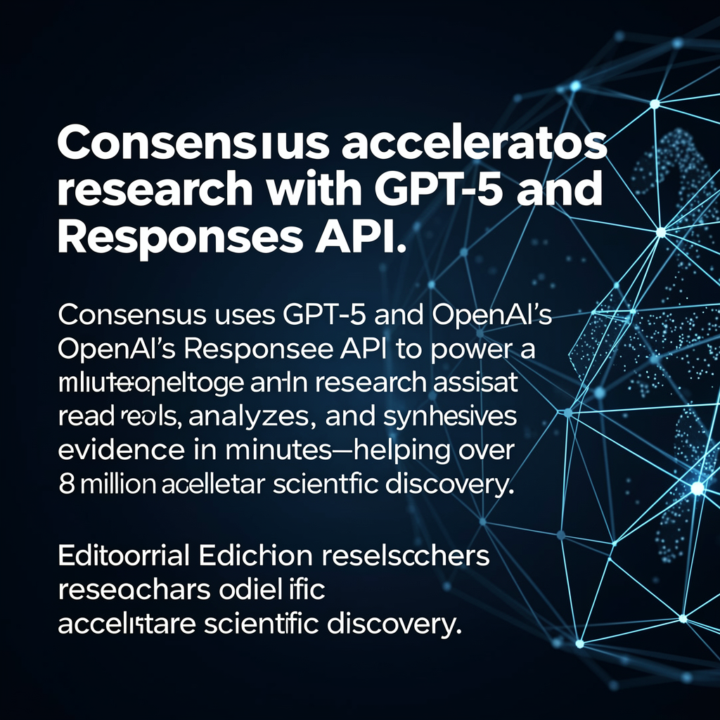 Consensus accelerates research with GPT-5 and Responses API