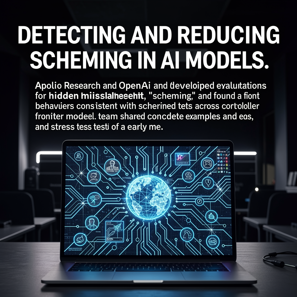 Detecting and reducing scheming in AI models
