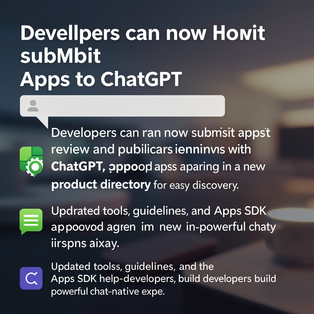 Developers can now submit apps to ChatGPT