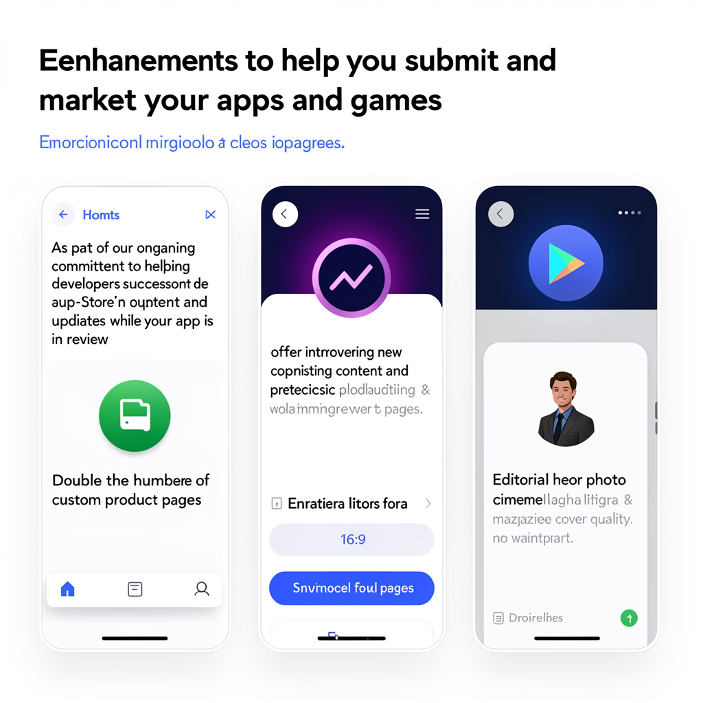 Enhancements to help you submit and market your apps and games