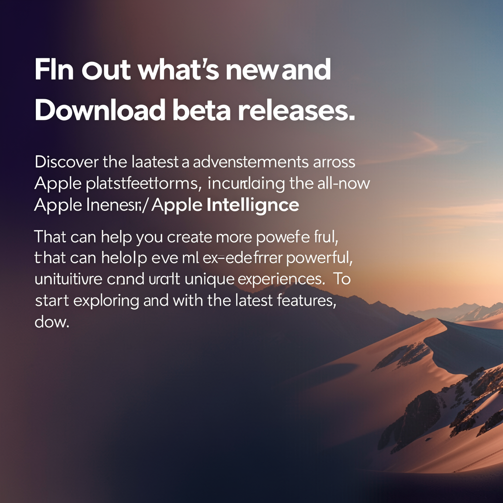 Find out what’s new and download beta releases