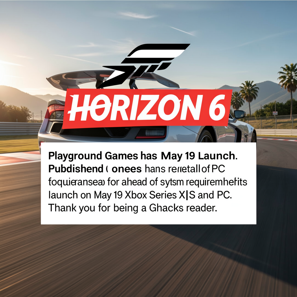 Forza Horizon 6 PC System Requirements Published Ahead of May 19 Launch