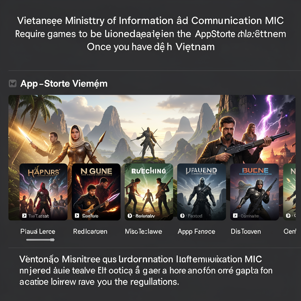 Game distribution on the App Store in Vietnam