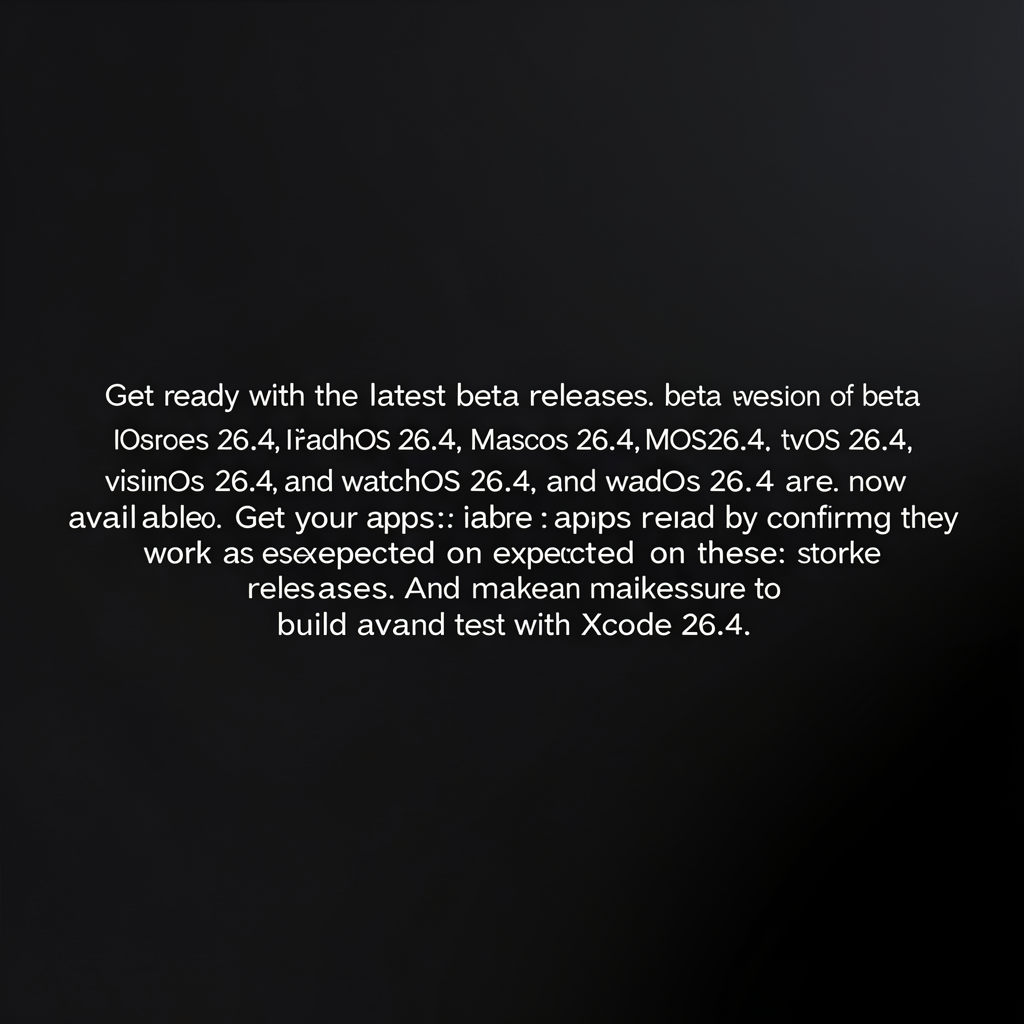 Get ready with the latest beta releases