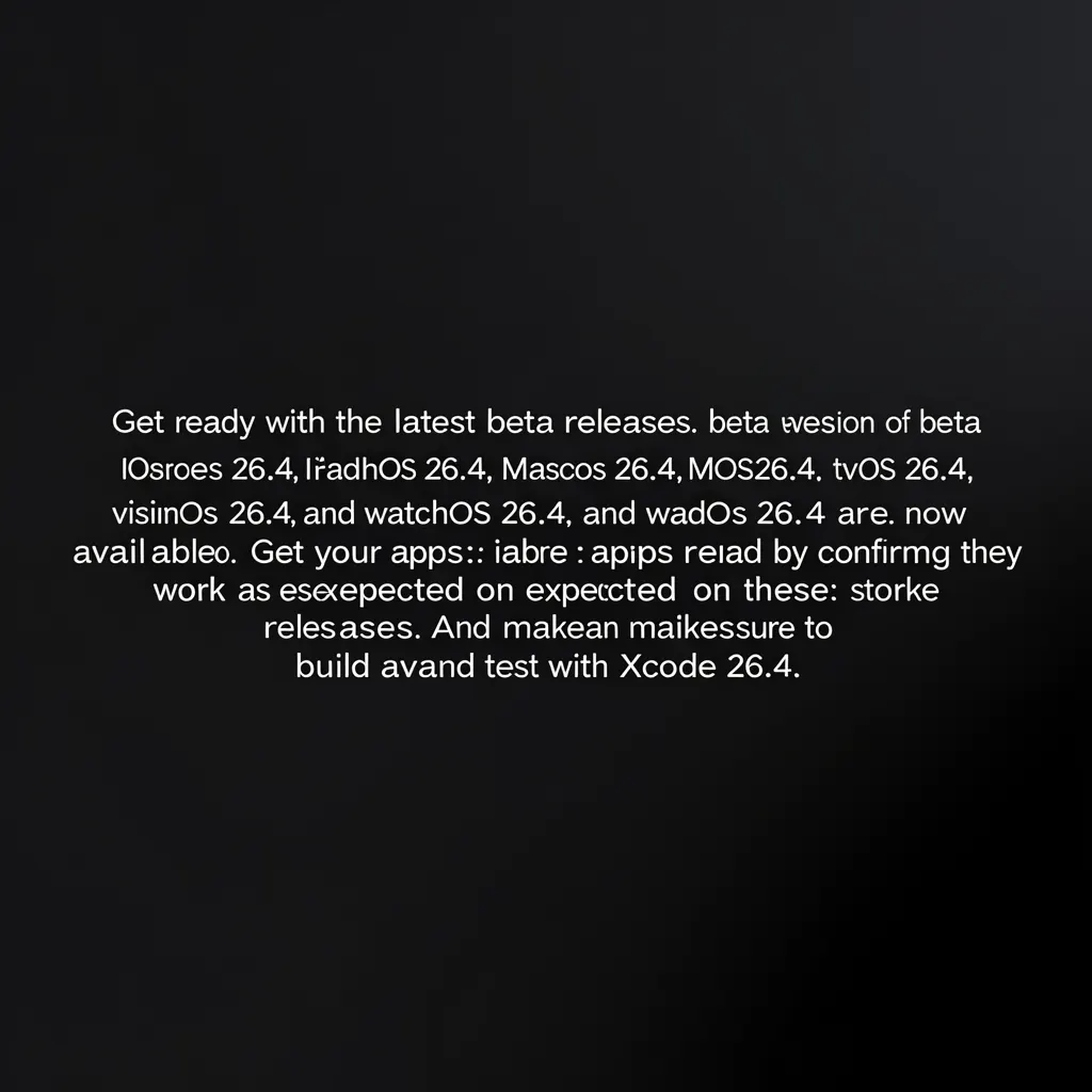 Get ready with the latest beta releases