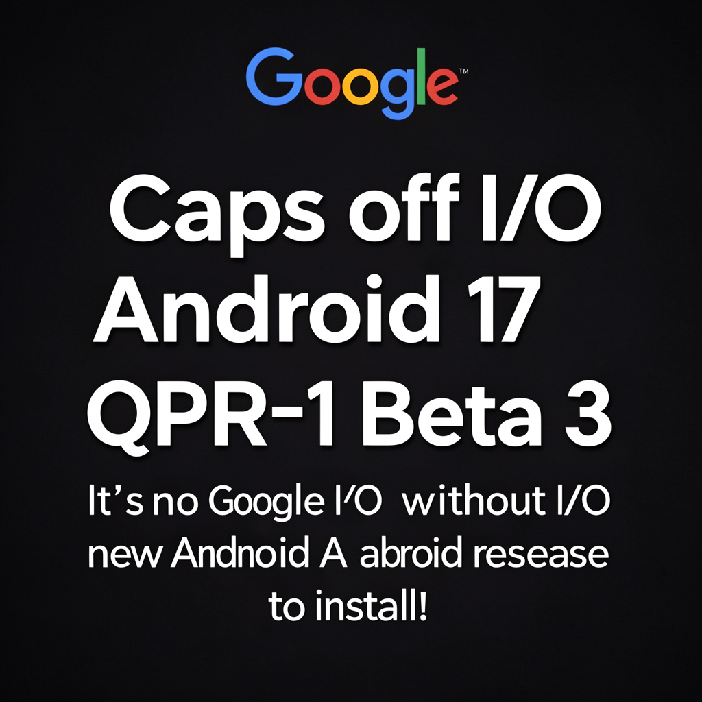 Google caps off I/O 2026 day one with Android 17 QPR1 Beta 3 release