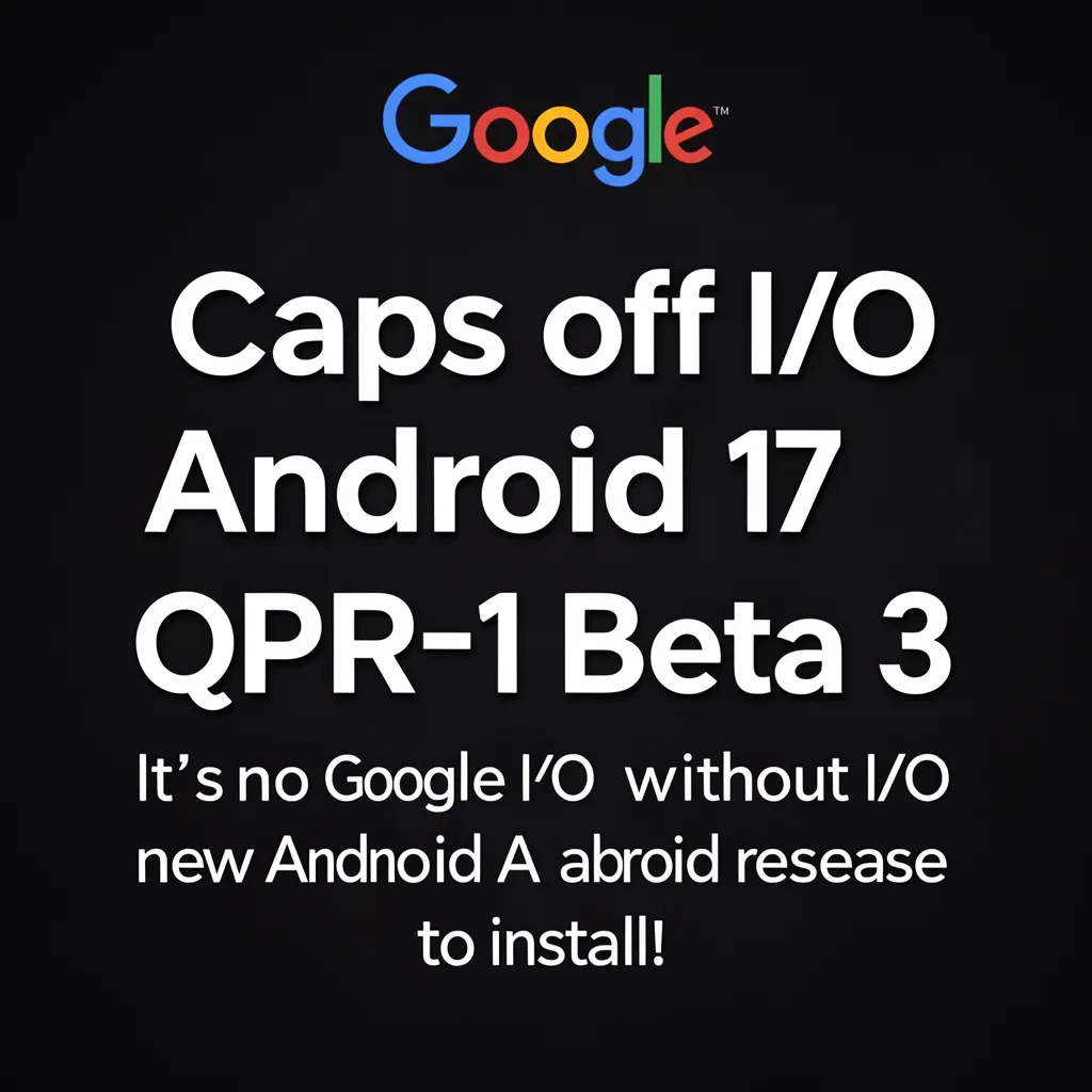 Google caps off I/O 2026 day one with Android 17 QPR1 Beta 3 release