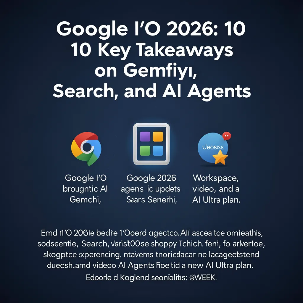 Google I/O 2026: 10 Key Takeaways on Gemini, Search, and AI Agents