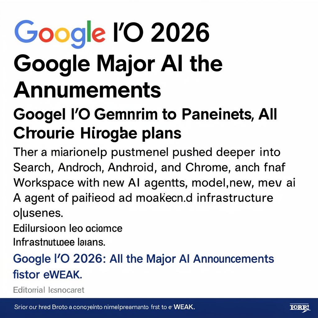 Google I/O 2026: All the Major AI Announcements
