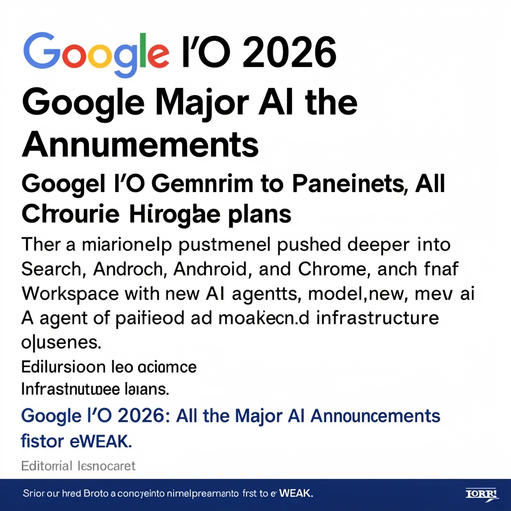 Google I/O 2026: All the Major AI Announcements