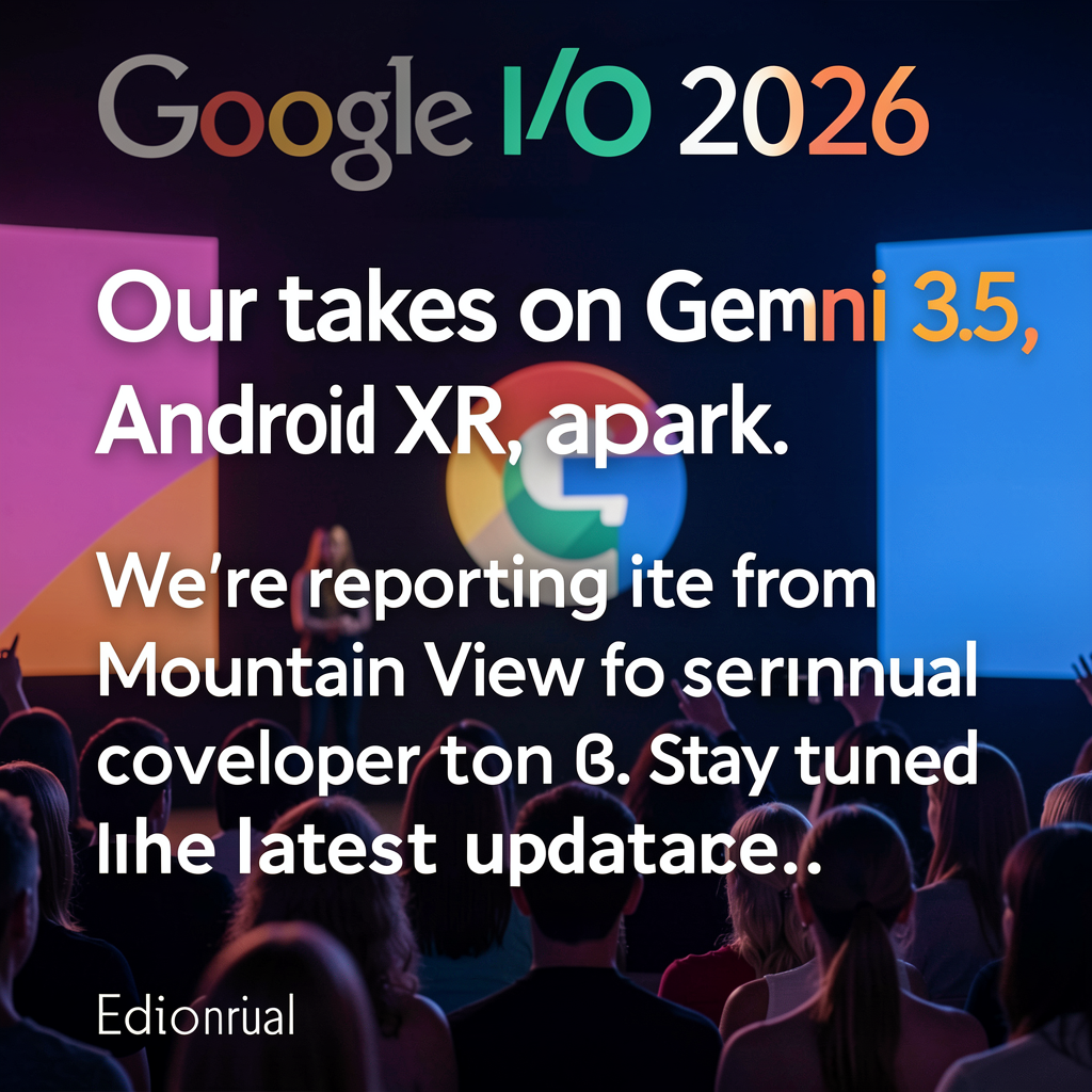 Google I/O 2026 live: Our takes on Gemini 3.5, Spark, Android XR, and more