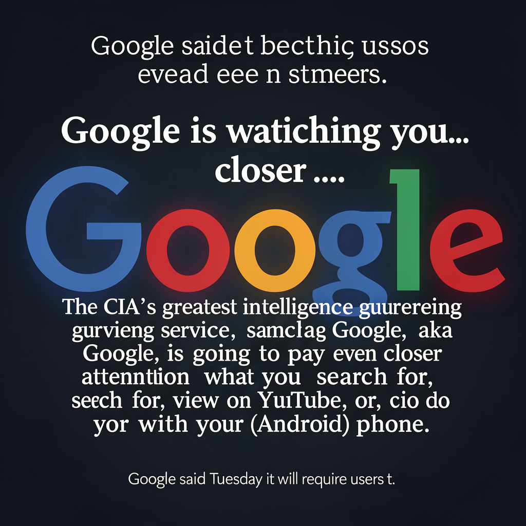 Google is watching you...even closer...