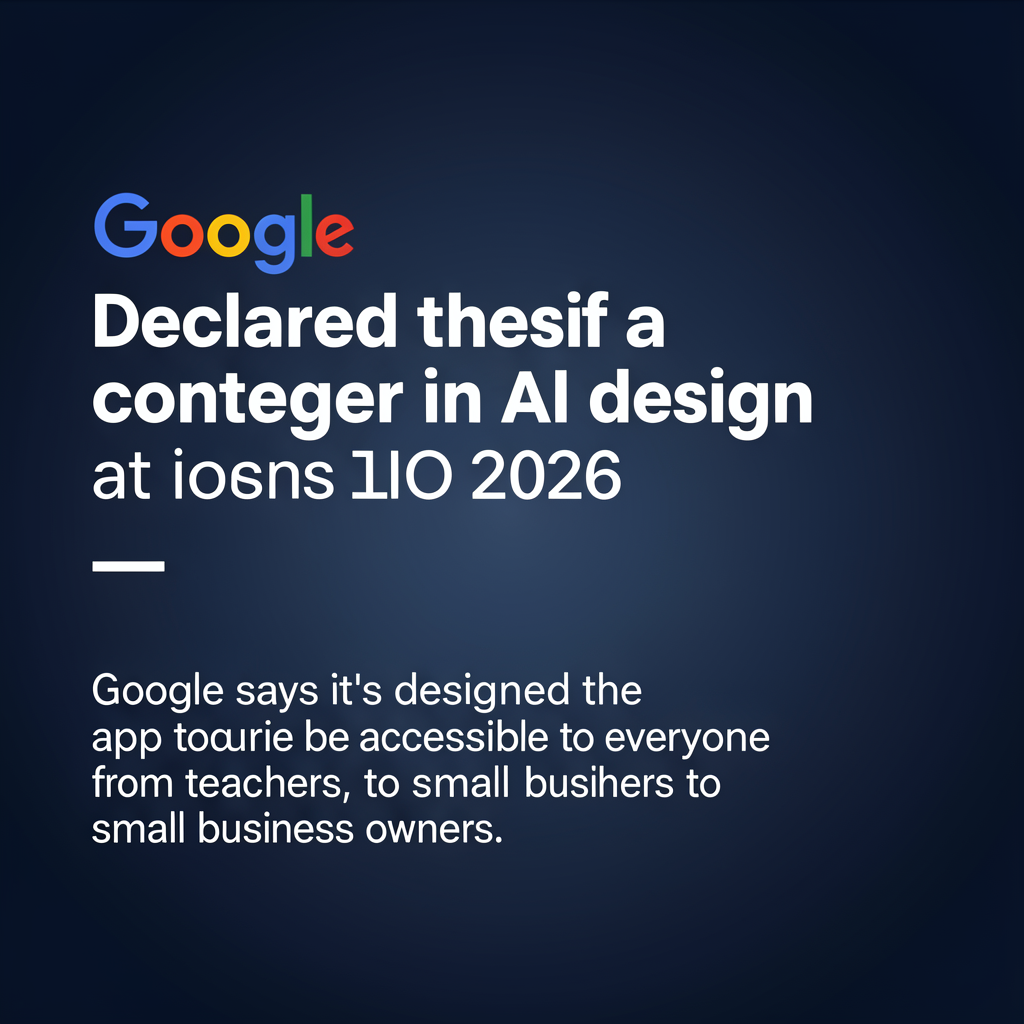 Google just declared itself a contender in AI design at IO 2026
