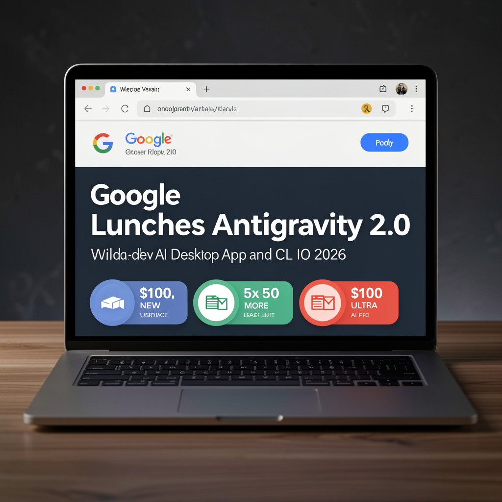 Google launches Antigravity 2.0 with an updated desktop app and CLI tool at IO 2026