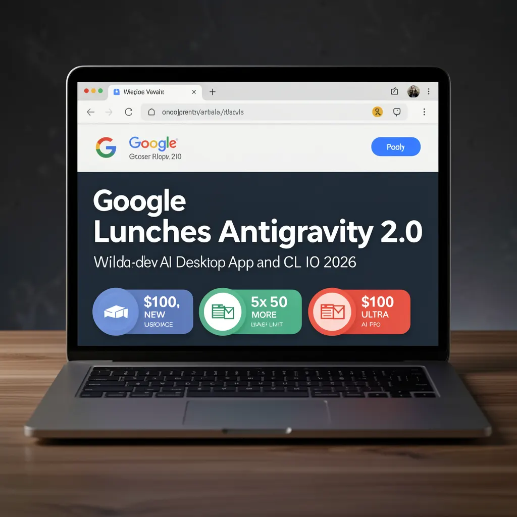 Google launches Antigravity 2.0 with an updated desktop app and CLI tool at IO 2026