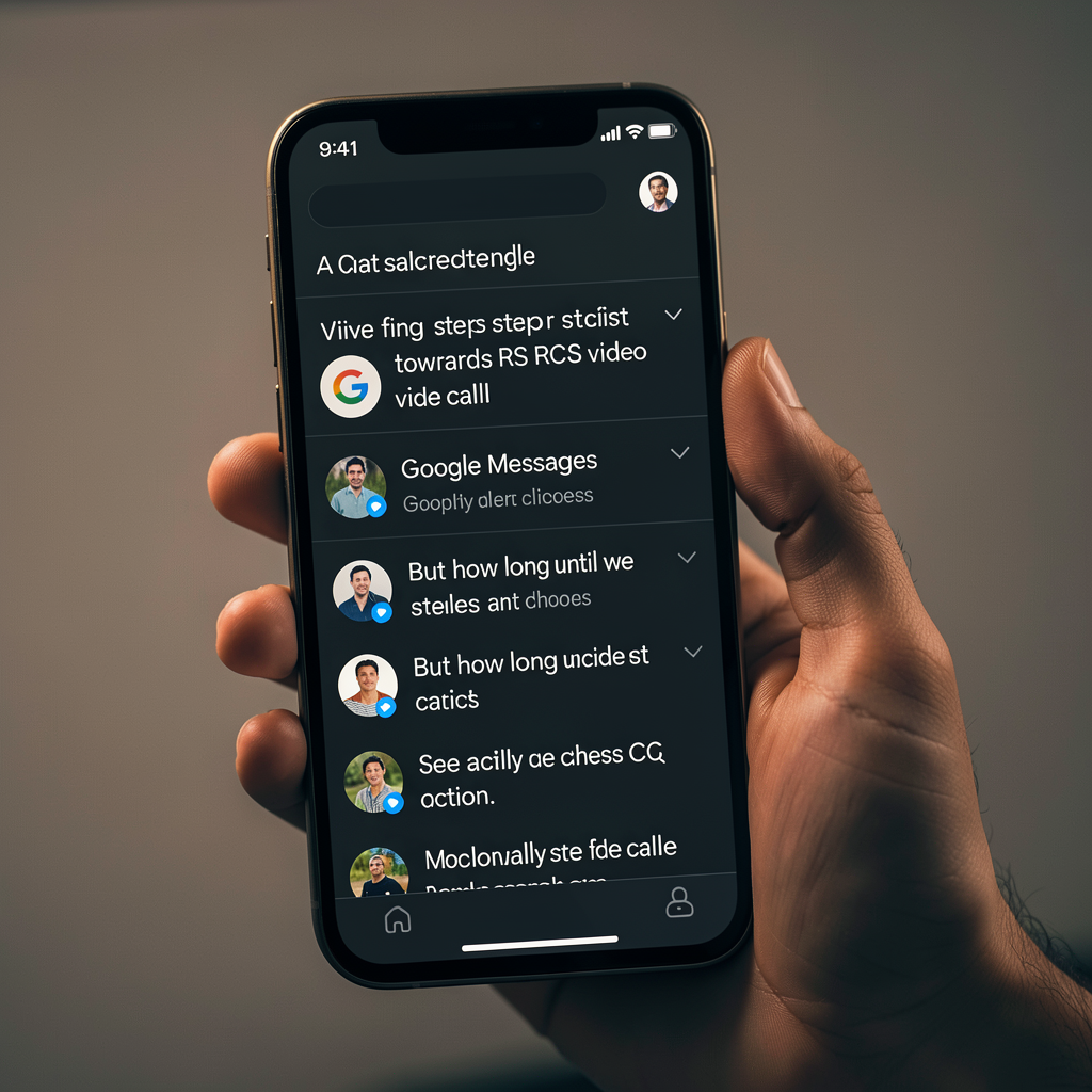 Google Messages takes first step towards RCS video calls