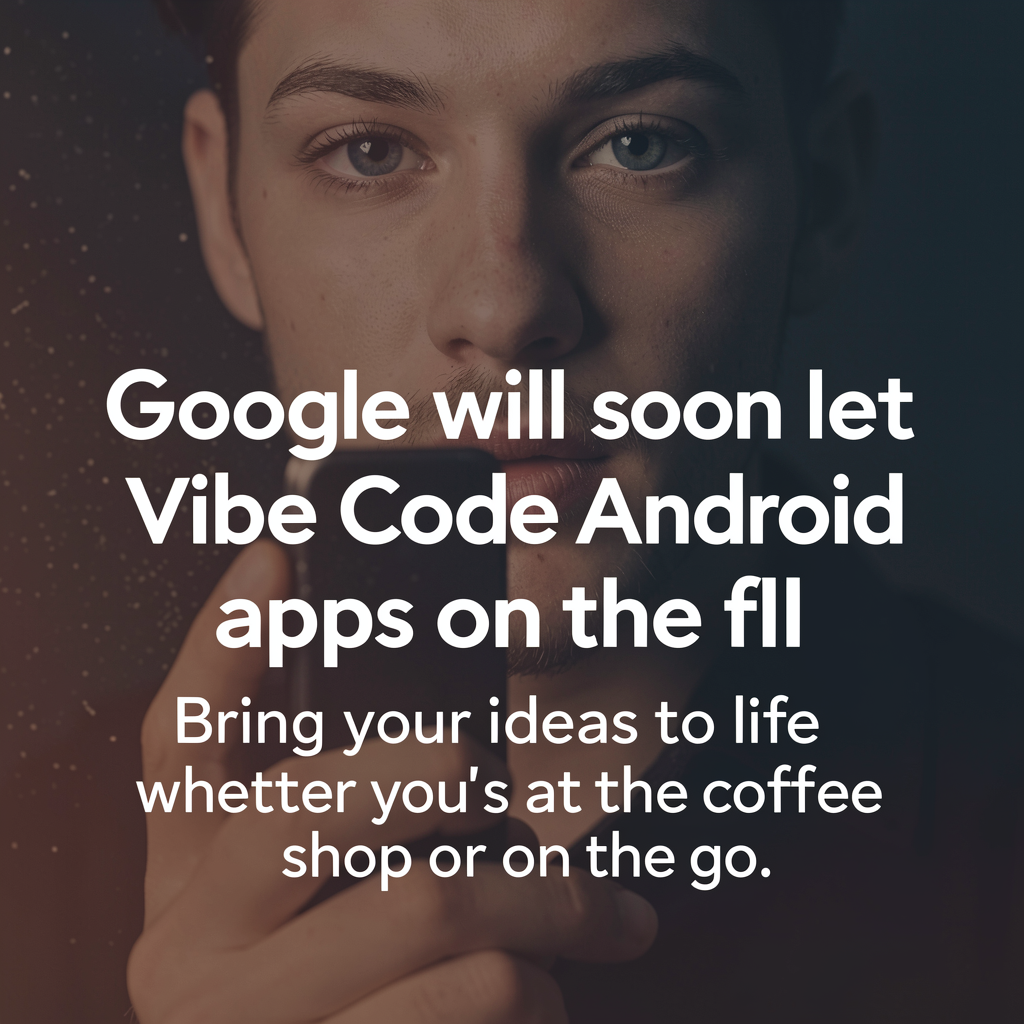 Google will soon let you vibe code Android apps on the fly