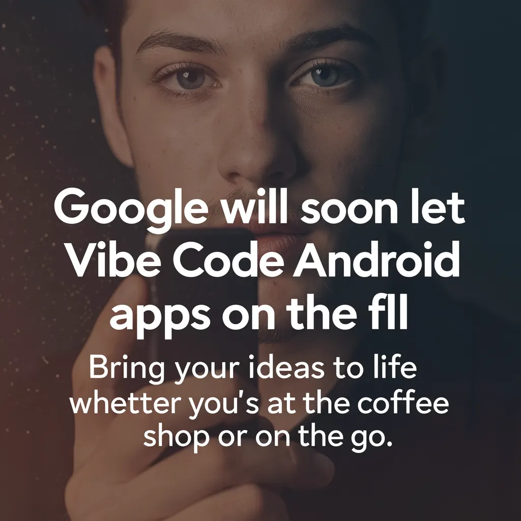 Google will soon let you vibe code Android apps on the fly