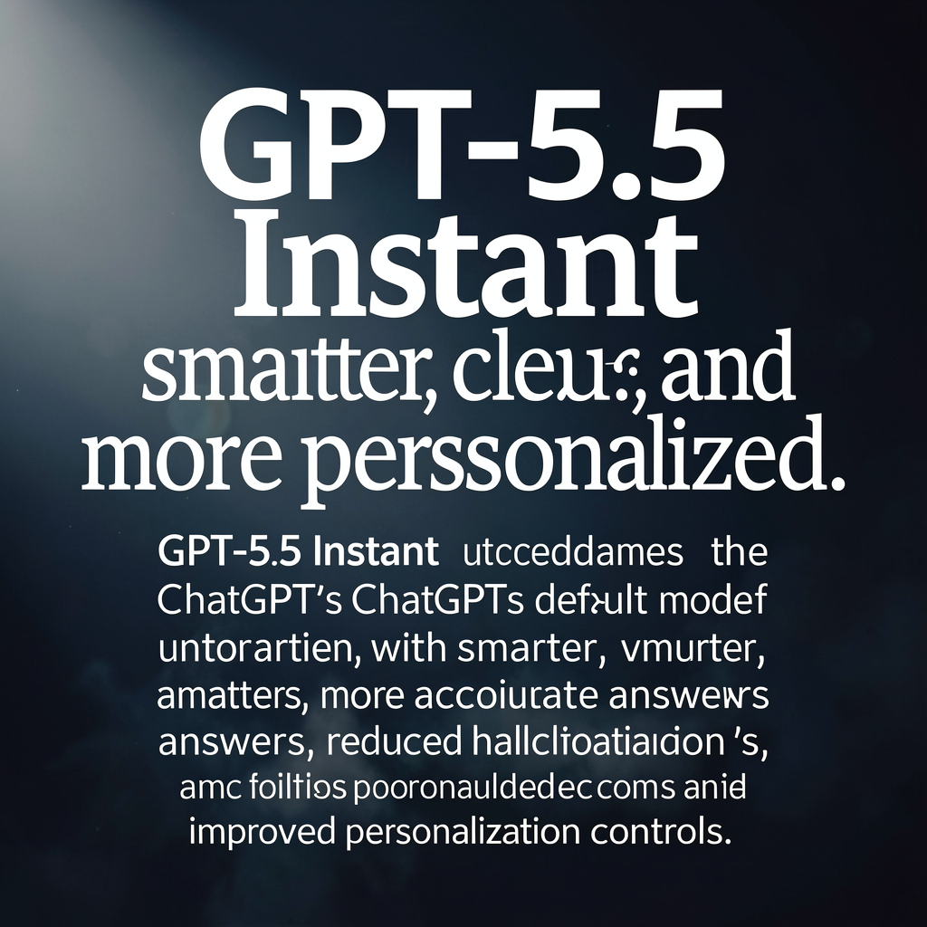 GPT-5.5 Instant: smarter, clearer, and more personalized