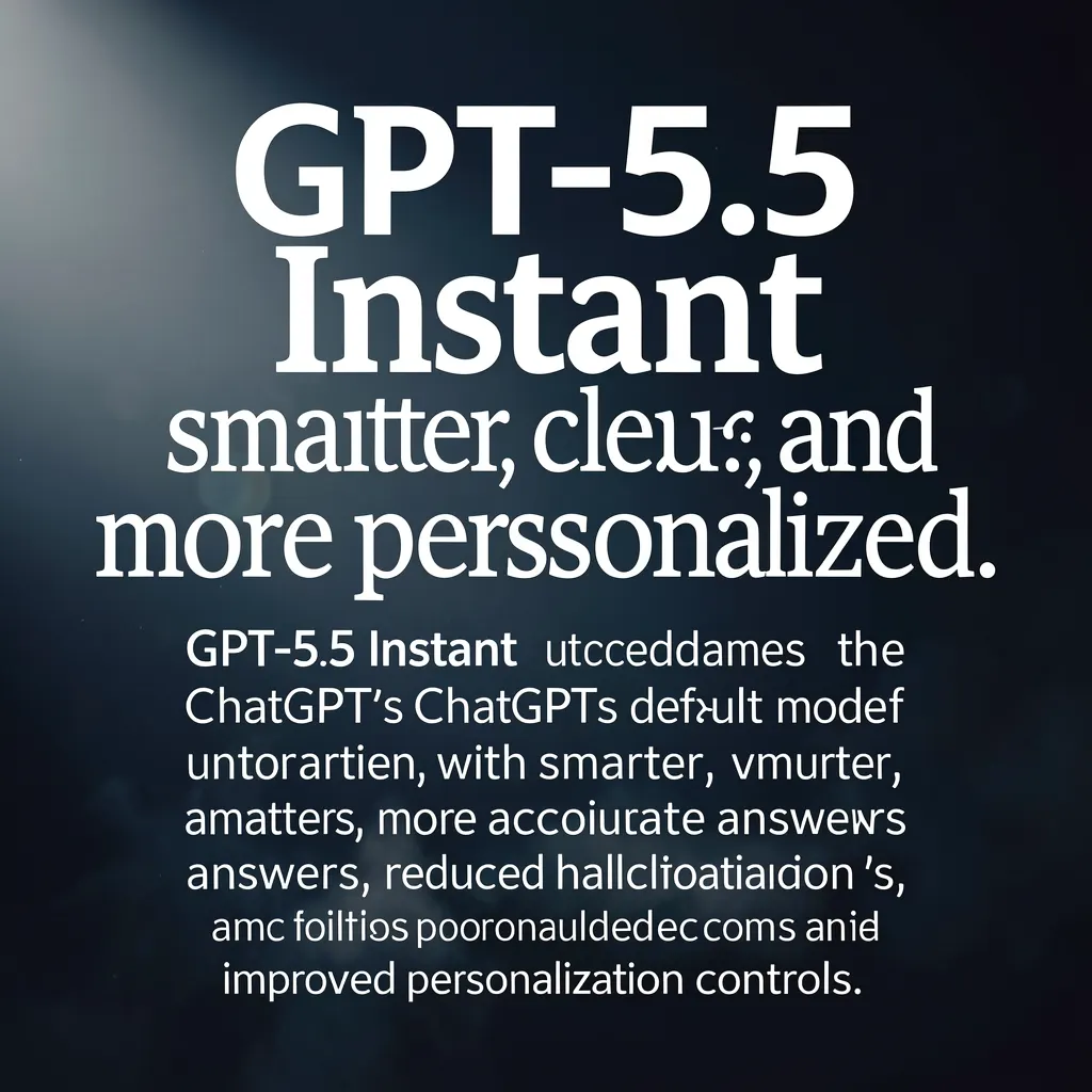 GPT-5.5 Instant: smarter, clearer, and more personalized