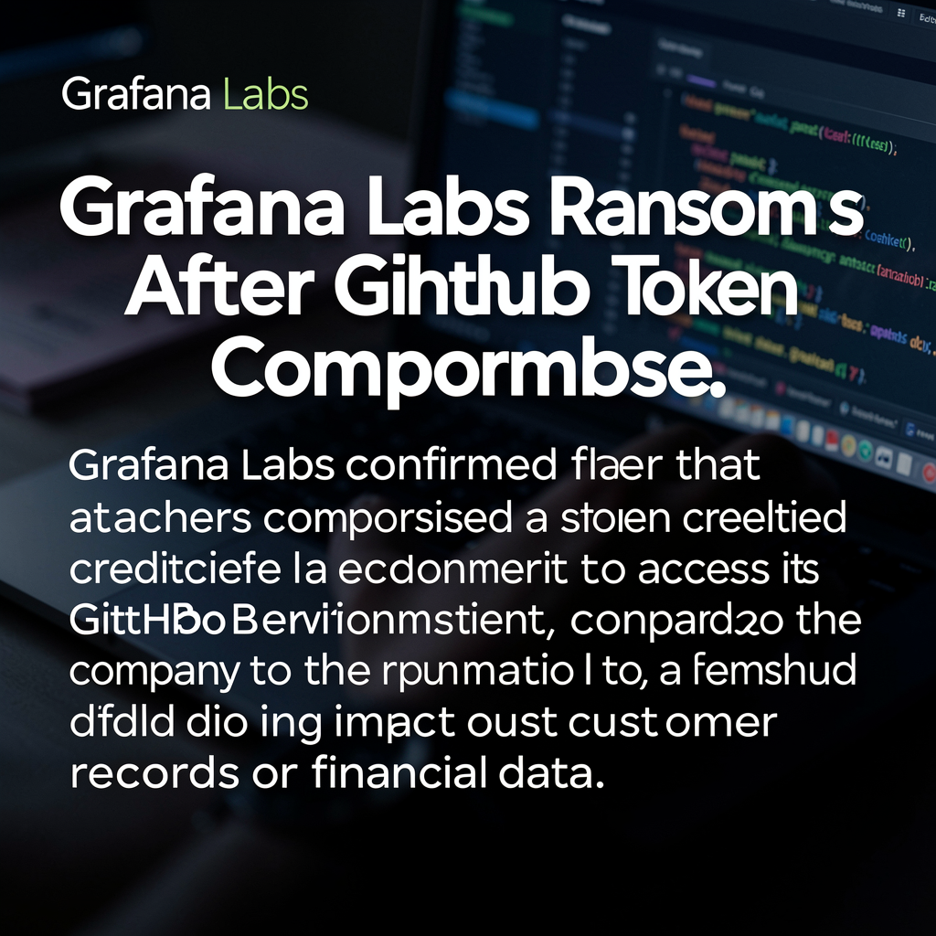 Grafana Labs Rejects Ransom After GitHub Token Compromise
