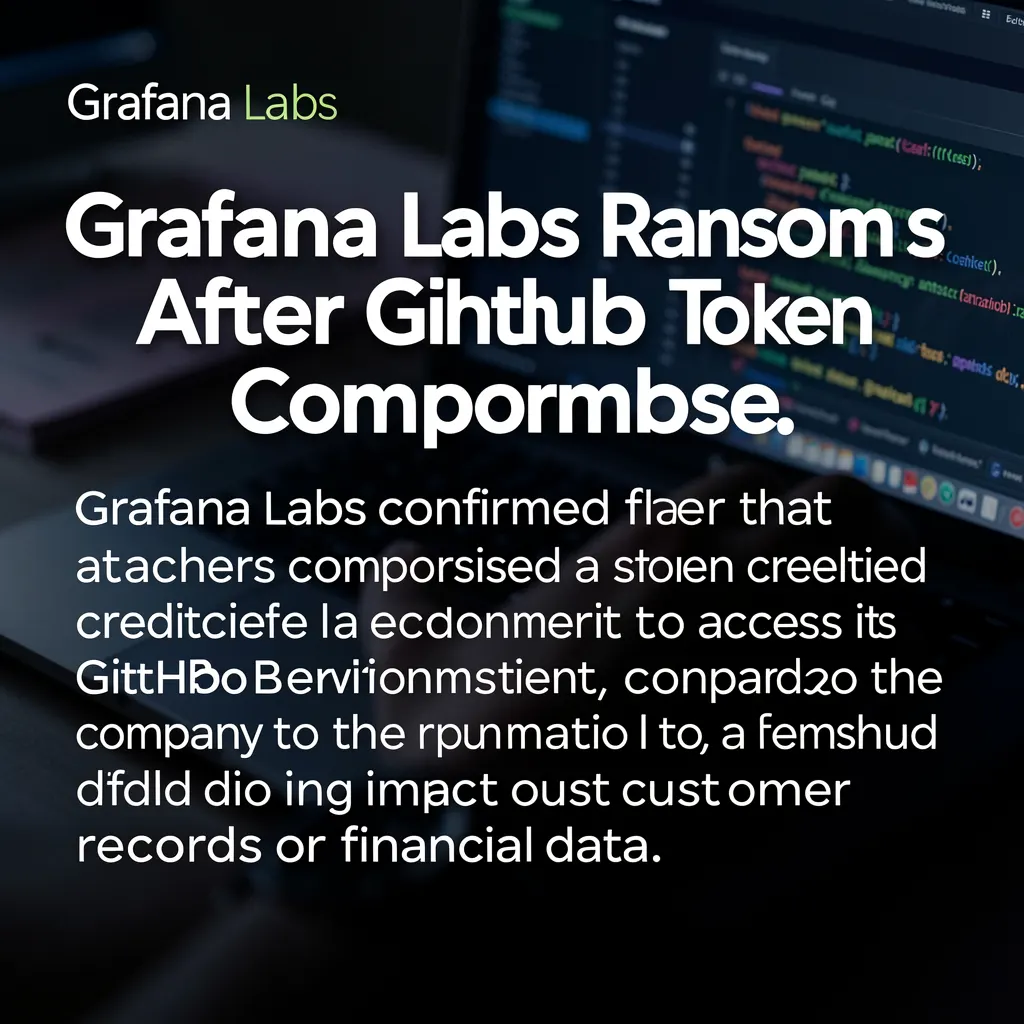 Grafana Labs Rejects Ransom After GitHub Token Compromise