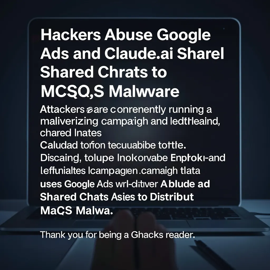 Hackers Abuse Google Ads and Claude.ai Shared Chats to Distribute macOS Malware