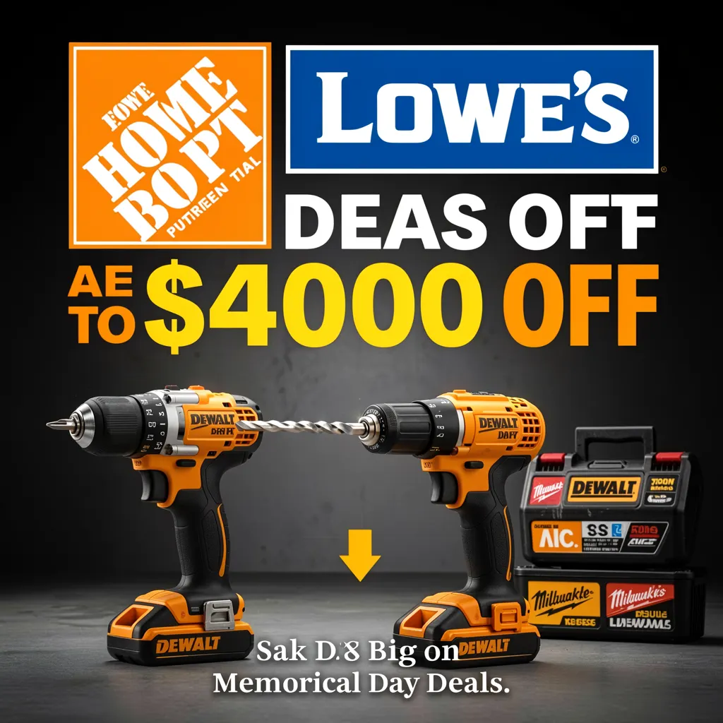 Home Depot and Lowe's have power tool deals for up to $400 off ahead of Memorial Day