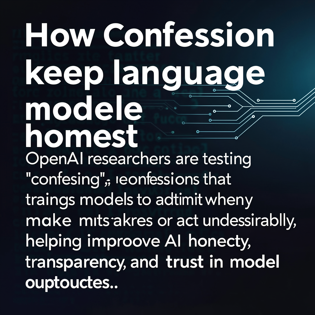 How confessions can keep language models honest