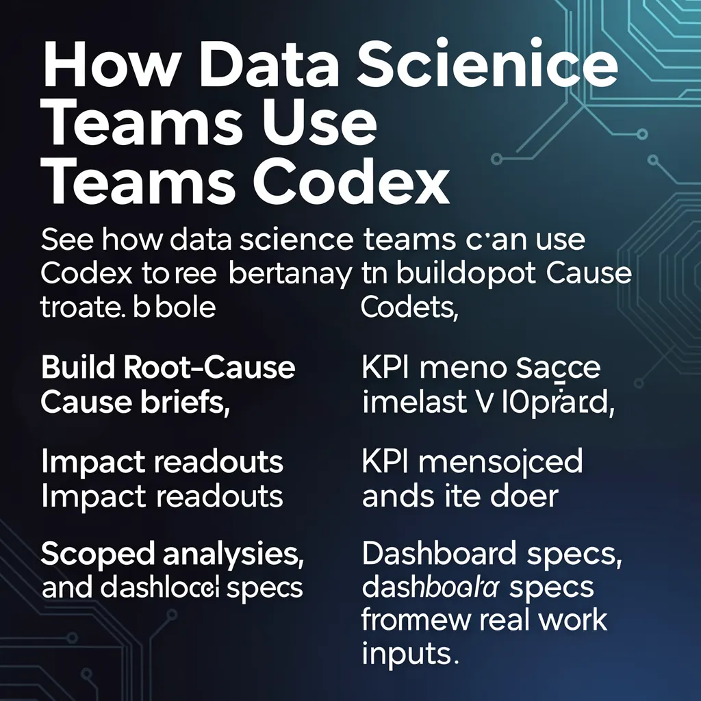 How data science teams use Codex
