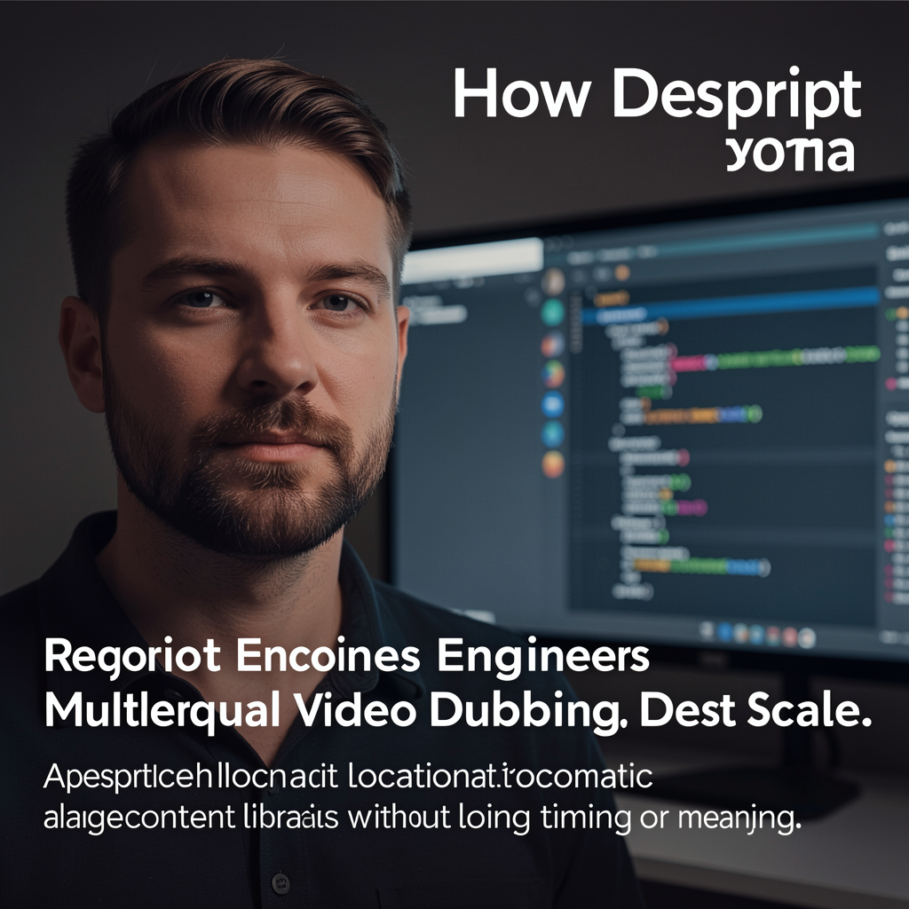 How Descript engineers multilingual video dubbing at scale